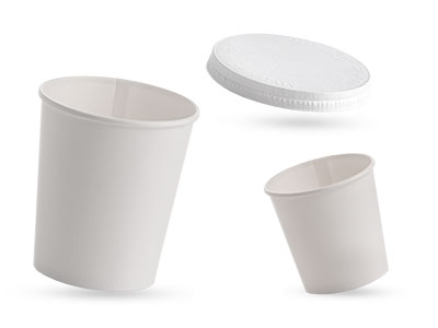 Tarros de papel con tapa