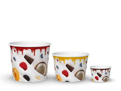 Pappeisbecher Milky