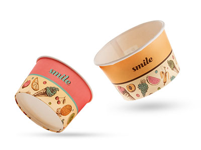 Groovy Ice Cream Paper Cups