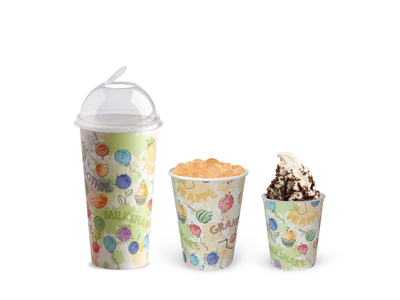 Pappbecher Fruitsball