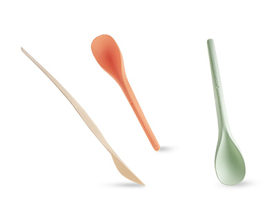 Ice Curvy Compostable Spoon