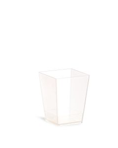 MINI DESSERT KUBIK 60 cc COMPOSTABILE TRASPARENTE