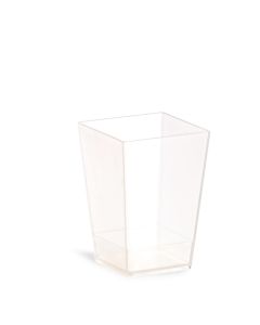 MINI DESSERT KUBIK 120 cc COMPOSTABILE TRASPARENTE