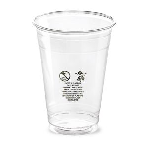 VERRE KRISTALL 16OZ/400CC R-PET TRANSPARENT