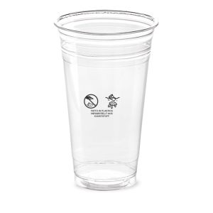 VASO KRISTALL 500 cc R-PET TRANSPARENTE DOS LENGUAS