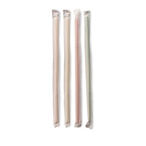 PAJITA RECTA COMPOSTABLE MULTICOLOR COLOR SÓLIDO EMBOLSADA SINGULARMENTE