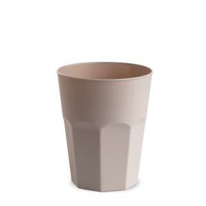 VASO COCKTAIL 250 cc REUTILIZABLE BEIGE COLOR SÓLIDO