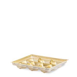 RAFFAELLO DESSERT TRAY 10 PORTIONS PET-PET FULL COLOR GOLD