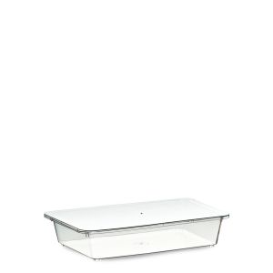 CONTENEDOR TIRAMISU' CON TAPA 1.560 cc PS TRANSPARENTE