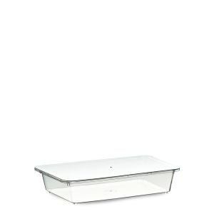 TIRAMISU' CONTAINER WITH LID 1.560 cc PS TRANSPARENT