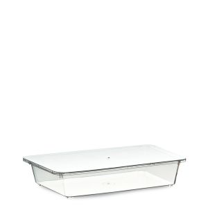 TIRAMISU' CONTAINER WITH LID  2.160 cc PS TRANSPARENT