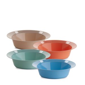 ASSIETTE SPAGHETTI PS MULTICOLOR COULEUR PLEIN RÉUTILISABLE