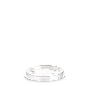 FLAT LID WITHOUT HOLE R-PET TRANSPARENT