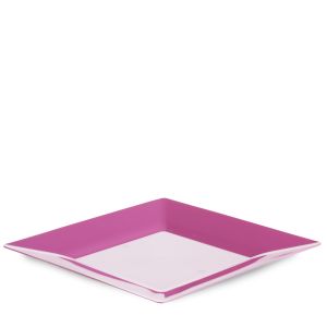 ASSIETTE SPIGOLO PS FUXIA COULEUR PLEIN