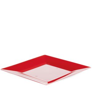 PIATTO SPIGOLO RIUTILIZZABILE PS ROSSO COPRENTE