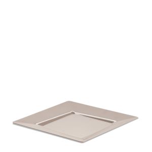 ASSIETTE SPIGOLO PS COULEUR SABLE PLEIN RÉUTILISABLE