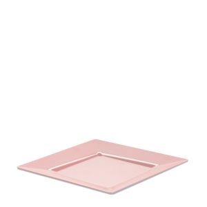 ASSIETTE SPIGOLO PS COULEUR ROSE PASTEL RÉUTILISABLE