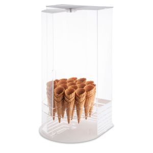 SOPORTE PARA HELADO PMMA TRANSPARENTE