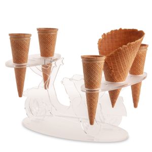 SOPORTE POR CUCURUCHOS PMMA TRANSPARENTE