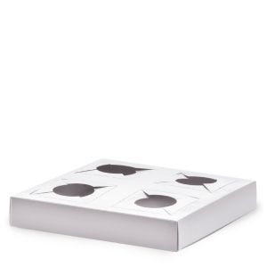 PORTA DESSERT GIOVE BIANCO 4 POSE