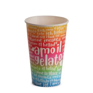 PAPER CUP 350 ml PAP-PE MATT FUNNY