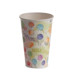 PAPER CUP 350 ml PAP-PE MATT FRUITSBALL