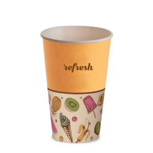 VASO DE PAPEL 350 ml PAP-PE OPACO GROOVY