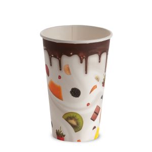 VASO DE PAPEL 350 ml PAP-PE OPACO MILKY