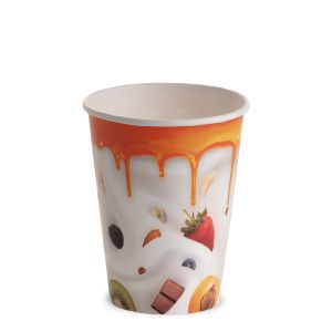 VASO DE PAPEL 12 oz PAP-PE OPACO  MILKY-L2