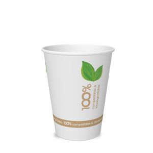 COMPOSTABLE PAPER CUP 12 oz PAP-PLA MATT HAVANA