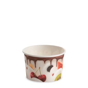 ICE CREAM PAPER CUP 80 cc PAP-PE MATT MILKY