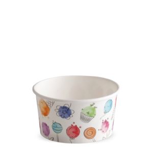 ICE CREAM PAPER CUP 90 cc PAP-PE MATT BALLOONS