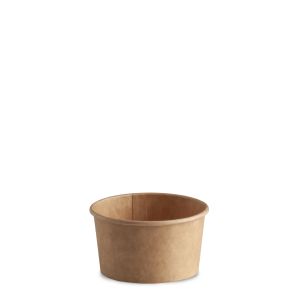 TARRINA DE PAPEL 90 cc PAP-PE KRAFT MARRÓN