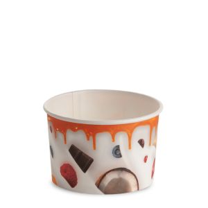 ICE CREAM PAPER CUP 120 cc PAP-PE MATT MILKY