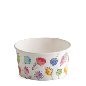 ICE CREAM PAPER CUP 170 cc PAP-PE MATT BALLOONS