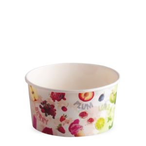 ICE CREAM PAPER CUP 170 cc PAP-PE MATT FRUITS & GO