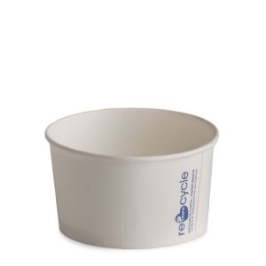 ICE CREAM PAPER CUP 190 cc PAP-PE MATT WHITE