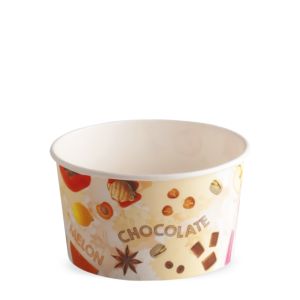 ICE CREAM PAPER CUP 190 cc PAP-PE MATT FRUITS & GO