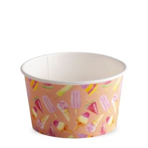 ICE CREAM PAPER CUP 250 cc PAP-PE MATT MADELINE