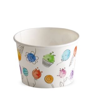 ICE CREAM PAPER CUP 290 cc PAP-PE MATT BALLOONS