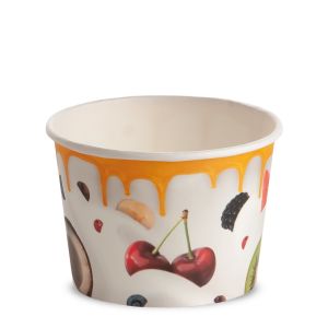 ICE CREAM PAPER CUP 290 cc PAP-PE MATT MILKY