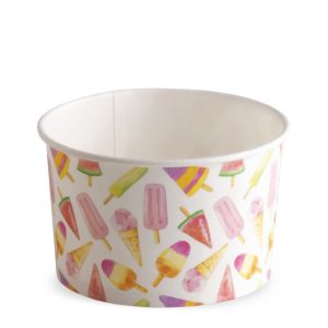 ICE CREAM PAPER CUP 370 cc PAP-PE MATT MADELINE