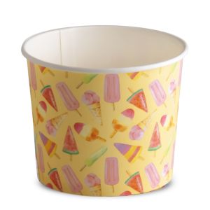 ICE CREAM PAPER CUP 500  cc PAP-PE MATT MADELINE