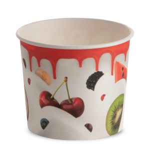 ICE CREAM PAPER CUP 500 cc PAP-PE MATT MILKY