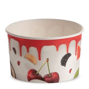 ICE CREAM PAPER CUP 530 cc PAP-PE MATT MILKY