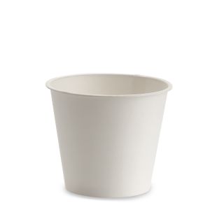 TARRINA DE PAPEL CON BORDE PLANO 266 cc PAP-PE OPACO WHITE