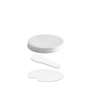 TAPA PLANA CON CUCHARITA PARA TARRINA DE PAPEL 7oz PAP-PE