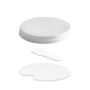 TAPA PLANA CON CUCHARITA PLANA CAìGO TEXAS PARA TARRINA DE PAPEL 173 cc  PAP-PE