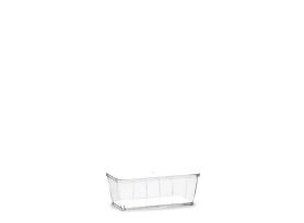 CASSATA CONTAINER WITH LID  800 cc PS TRANSPARENT