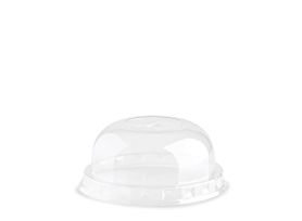 DOME LID WITH CROSS HOLE PLA TRANSPARENT